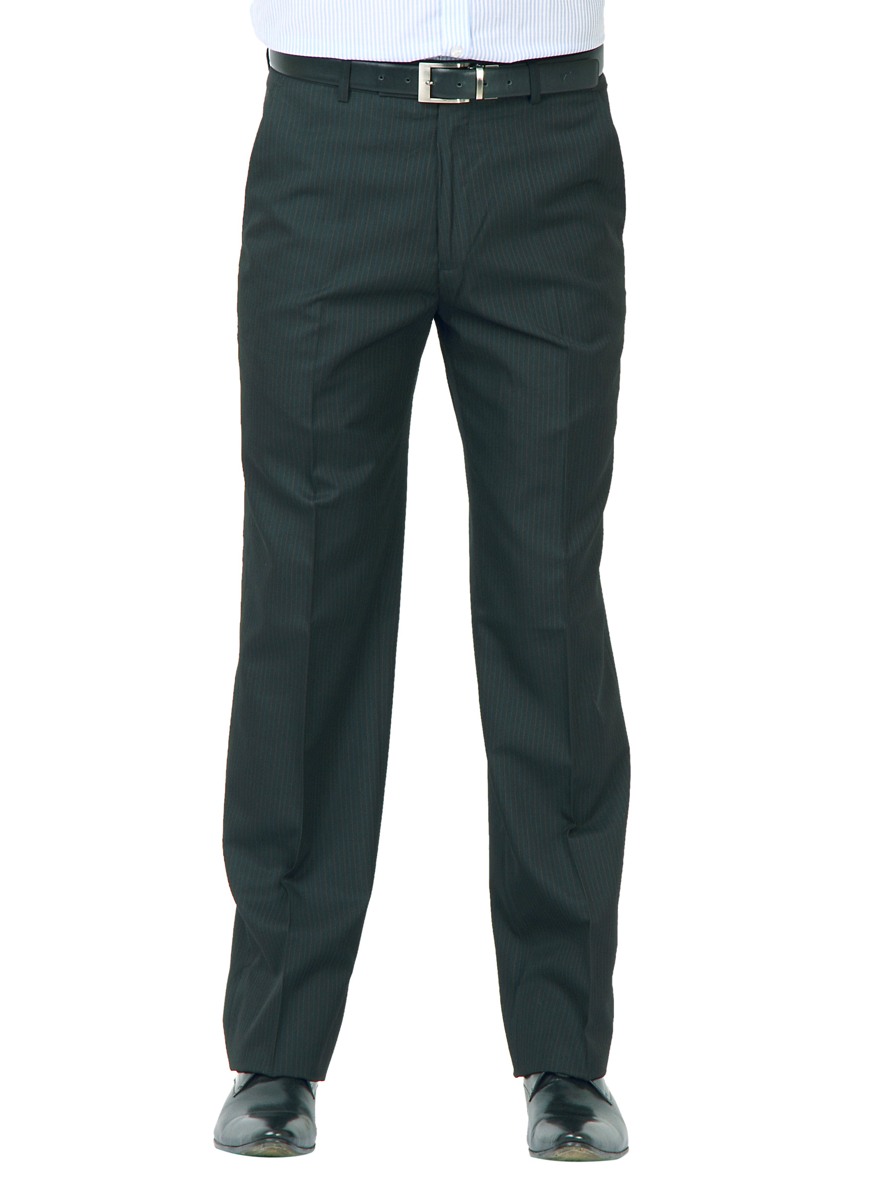 John Miller Men Reglur Black Trousers