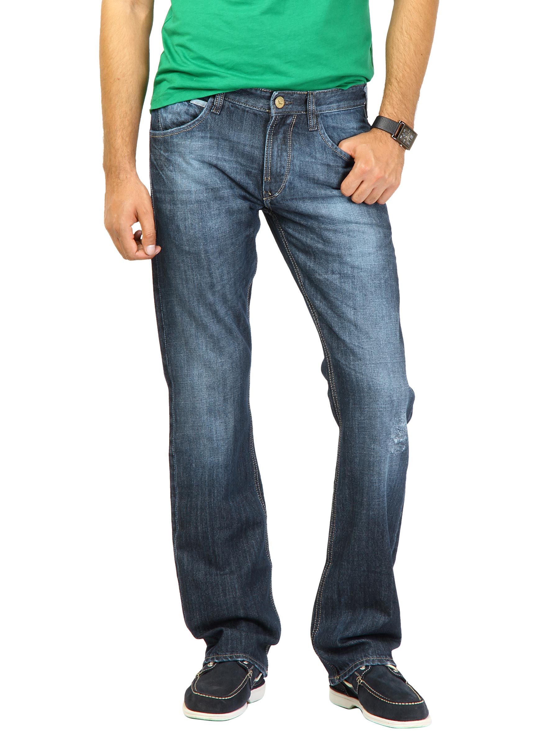 Flying Machine Men Midrise Blue Jeans