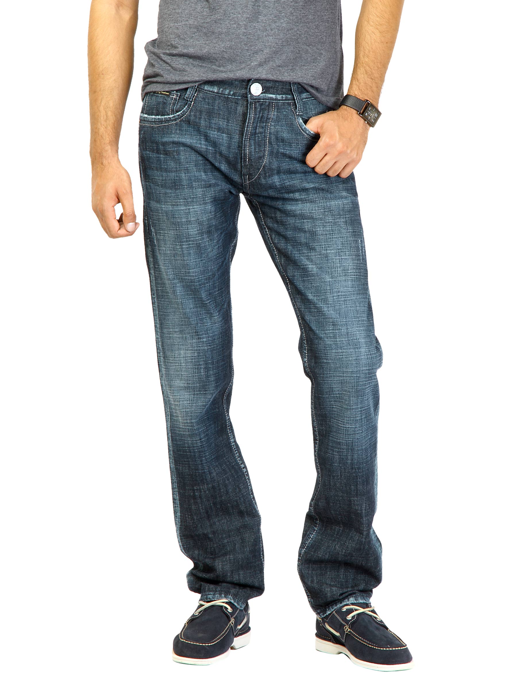 Flying Machine Men Midrise Blue Jeans