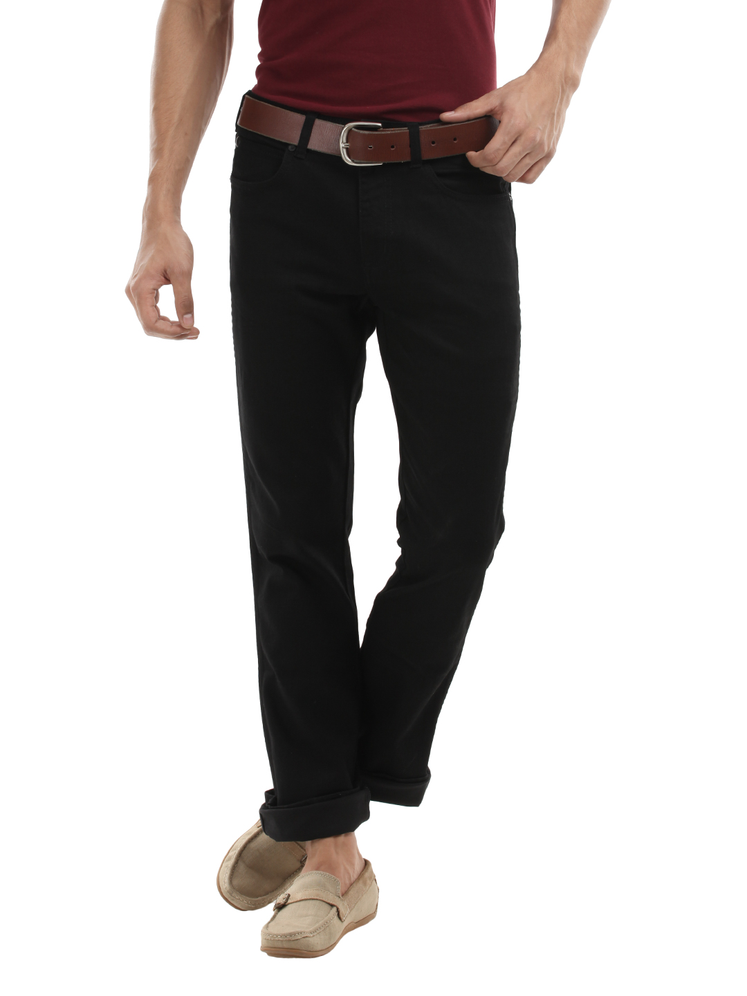 Wrangler Men Black Jim Slim Fit Jeans