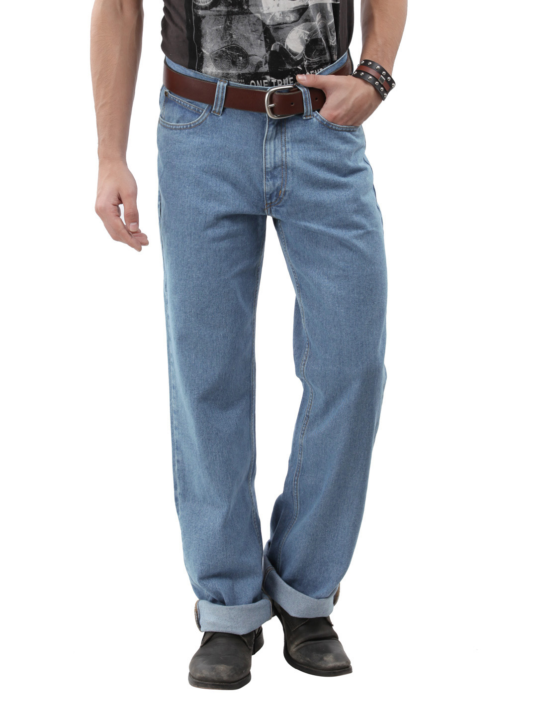 Lee Men Light Blue Chicago Fit Jeans