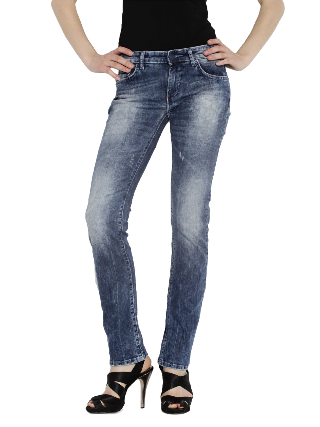 Spykar Blue Washed Jeans
