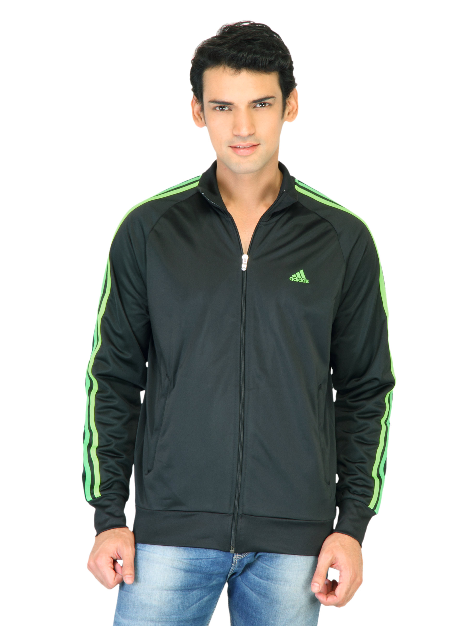 ADIDAS Men Solid Black Jackets