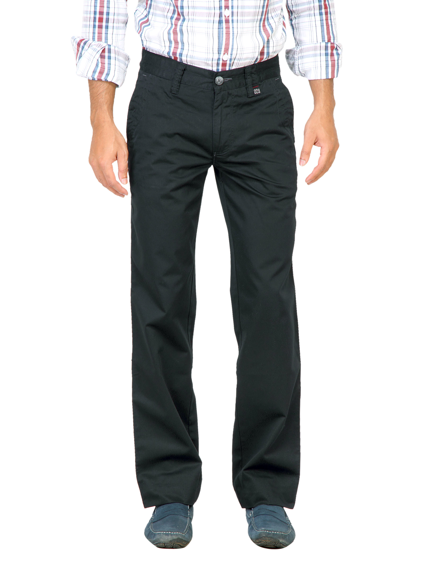 Basics Men Black Trousers