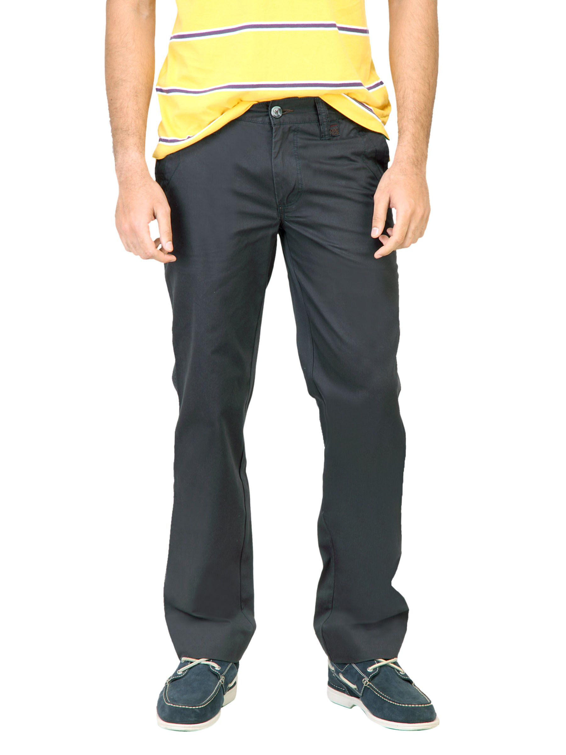 Basics Men Black Trousers