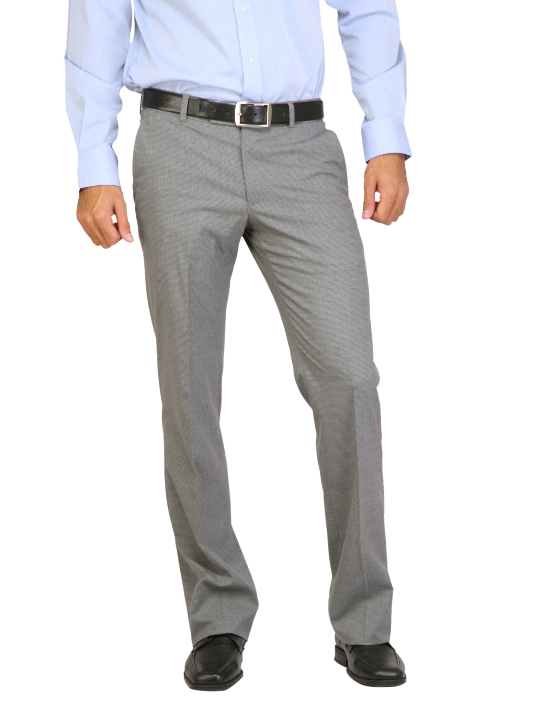 Arrow Men Solid Grey Trousers