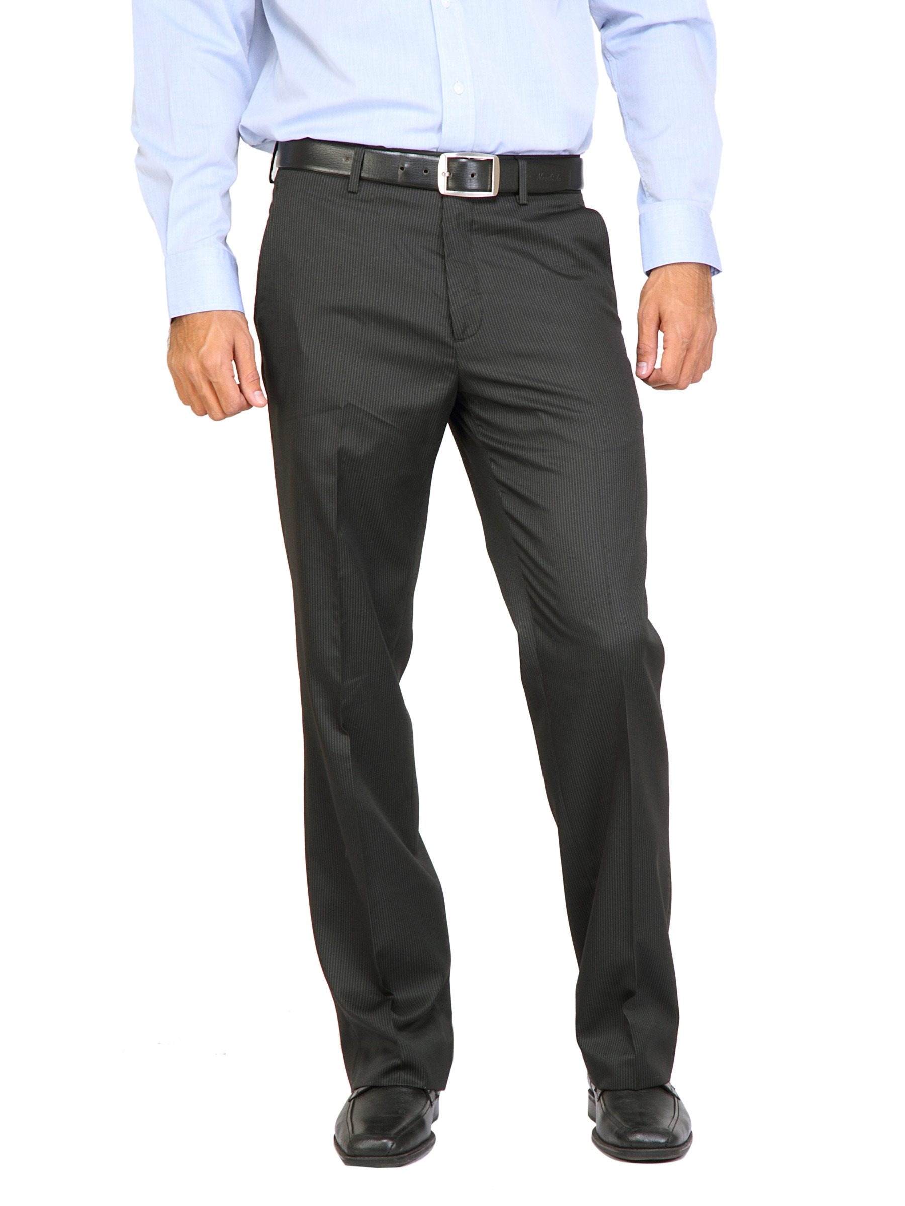 Arrow Men Stripes Black Trousers