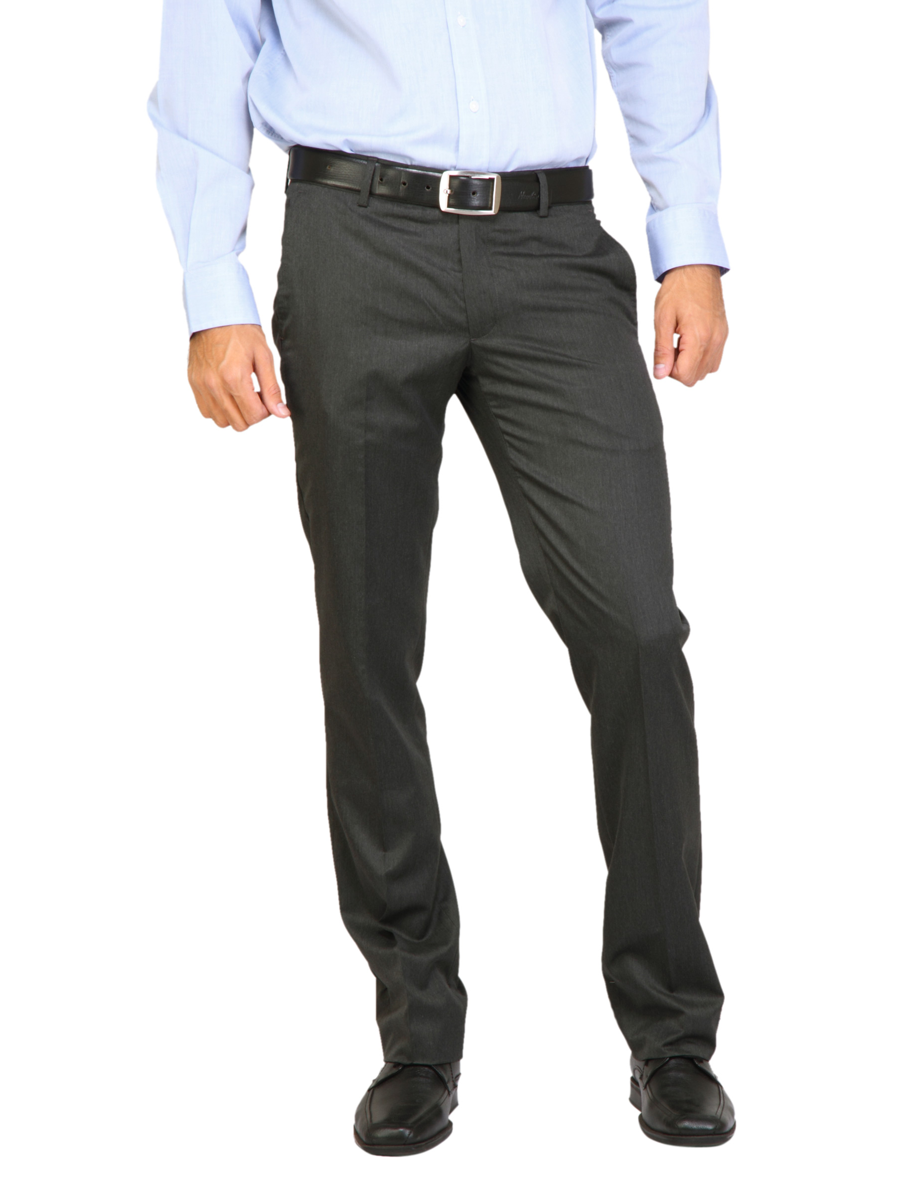 Arrow Men Wooltouch Charcoal Trousers