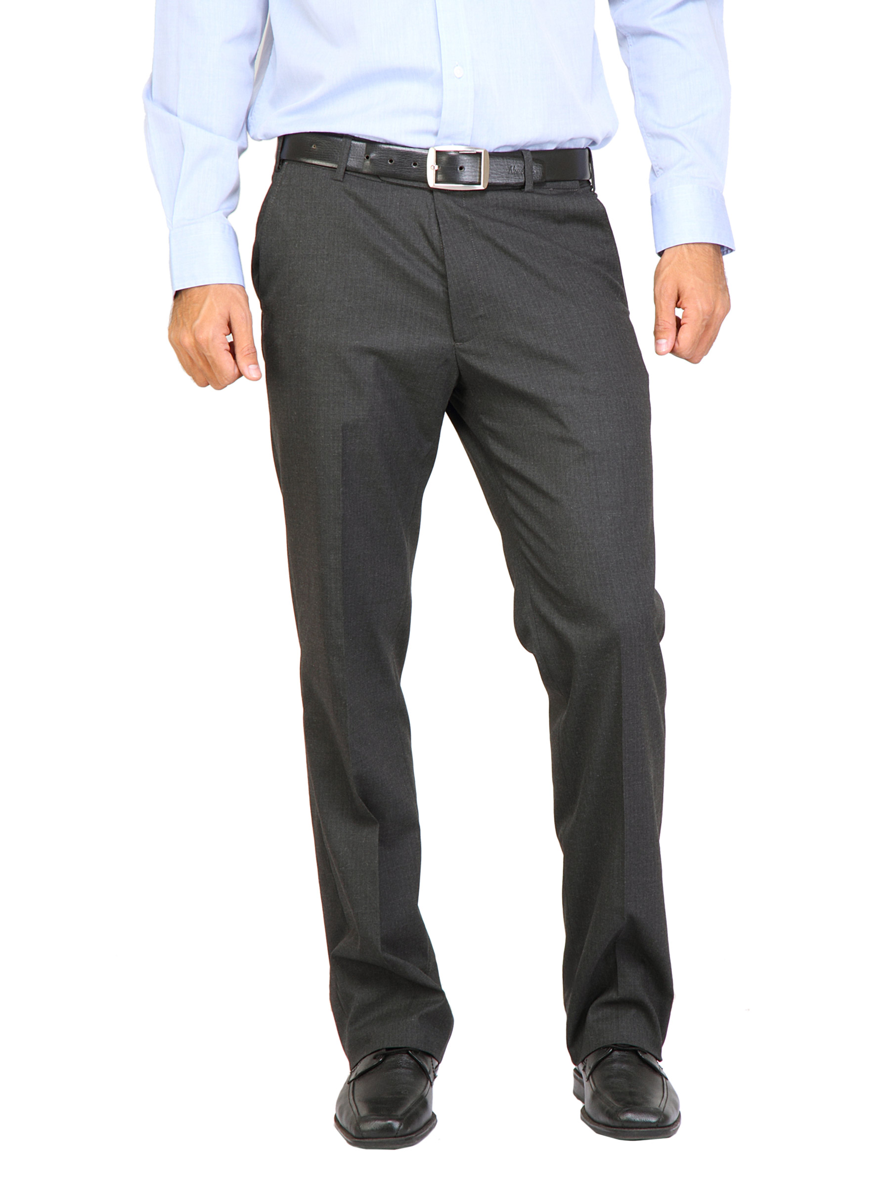 Arrow Men Autoflex Charcoal Trousers