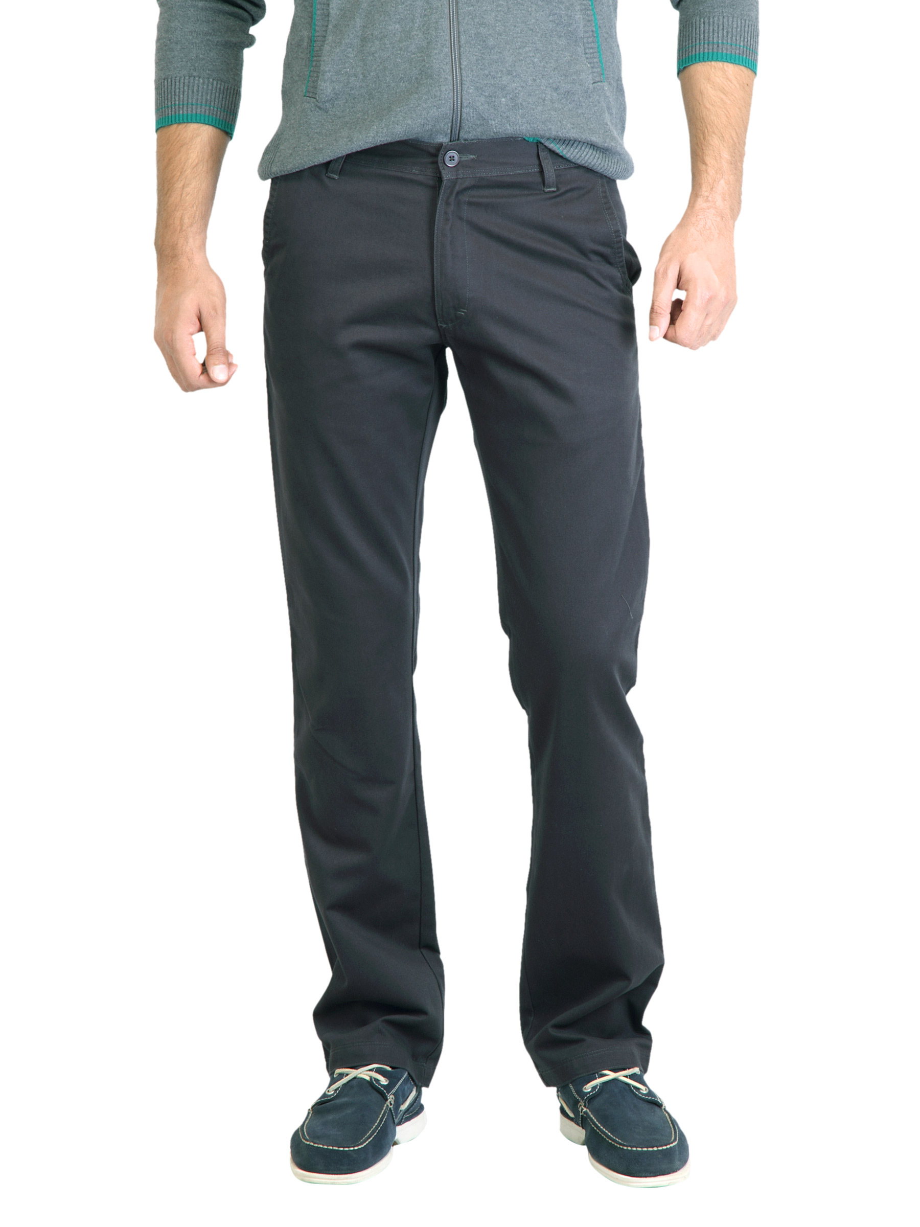 Highlander Men Solid Black Trouser