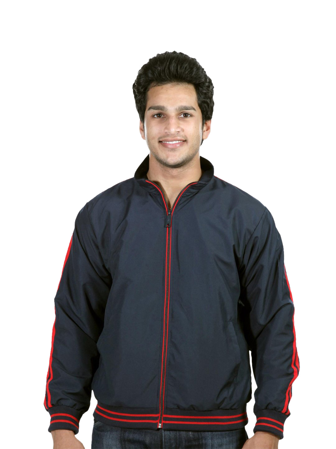 Reebok Navy Knit Rib Jacket