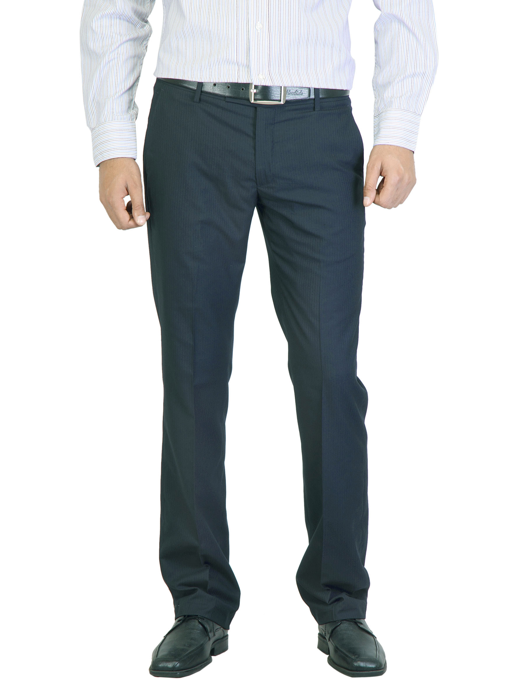 Arrow Men Navy Blue Trousers