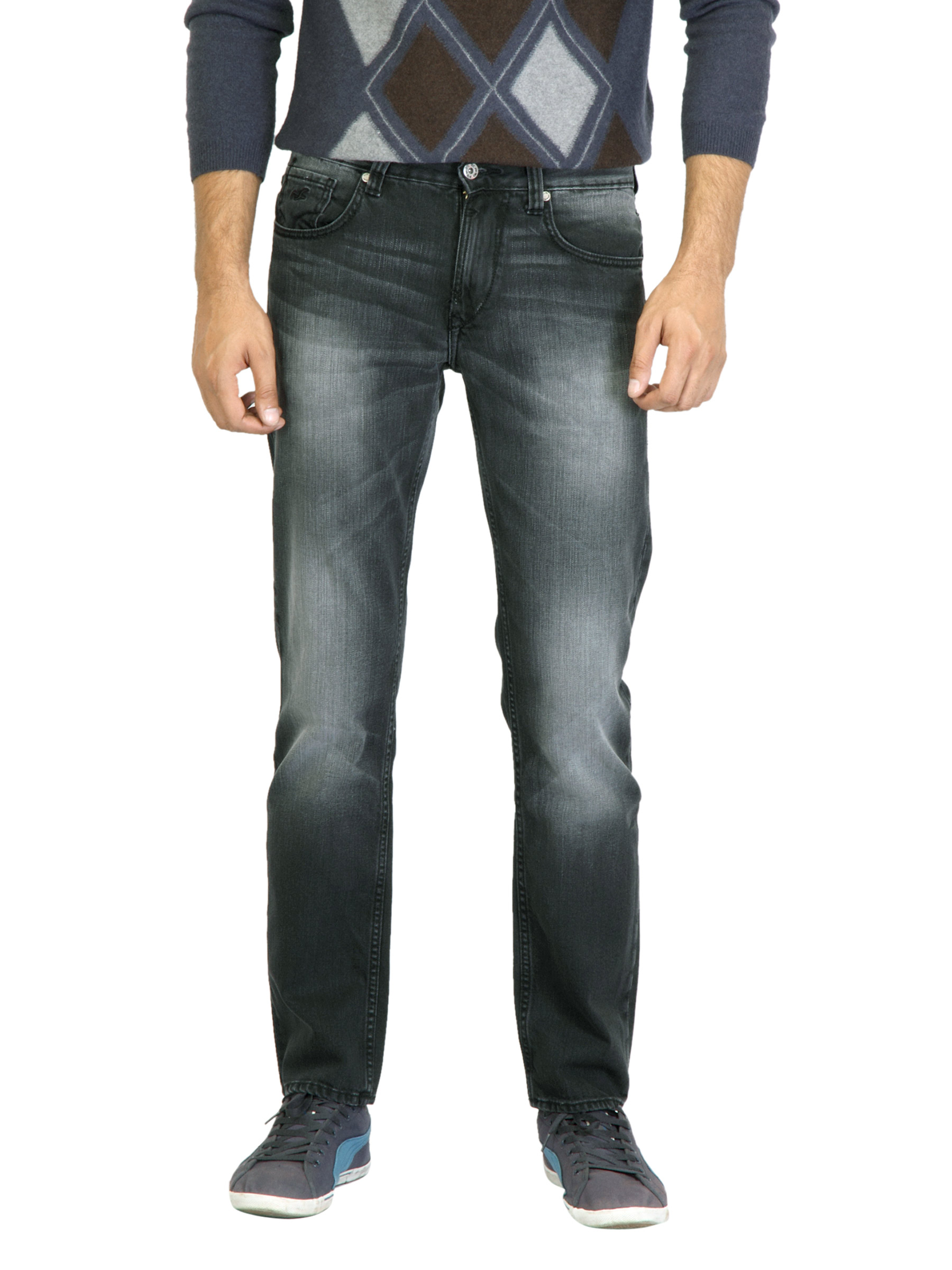 Deni Yo Men Slim Fit Black Jeans