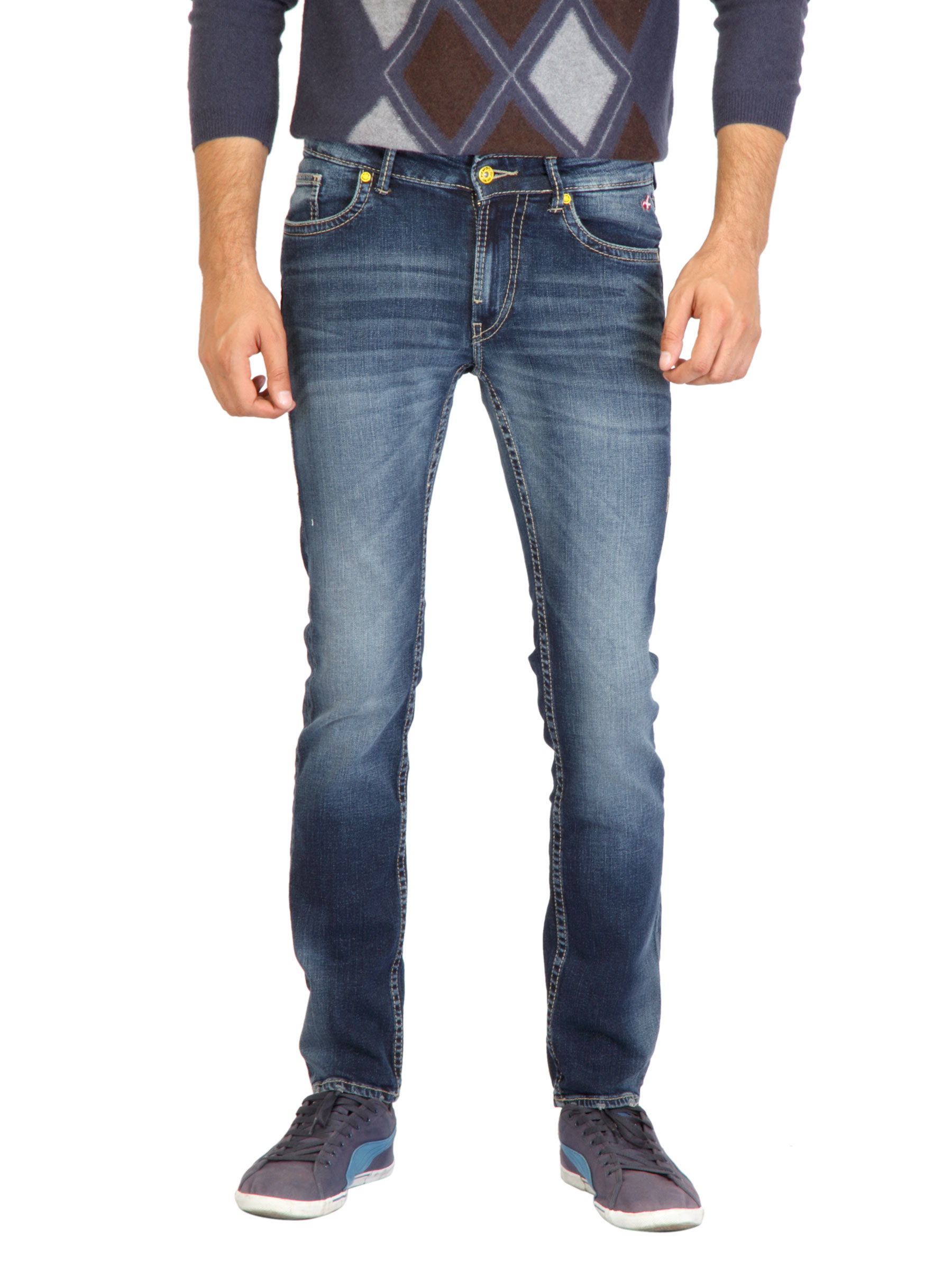 Deni Yo Men Slim Fit Blue Jeans