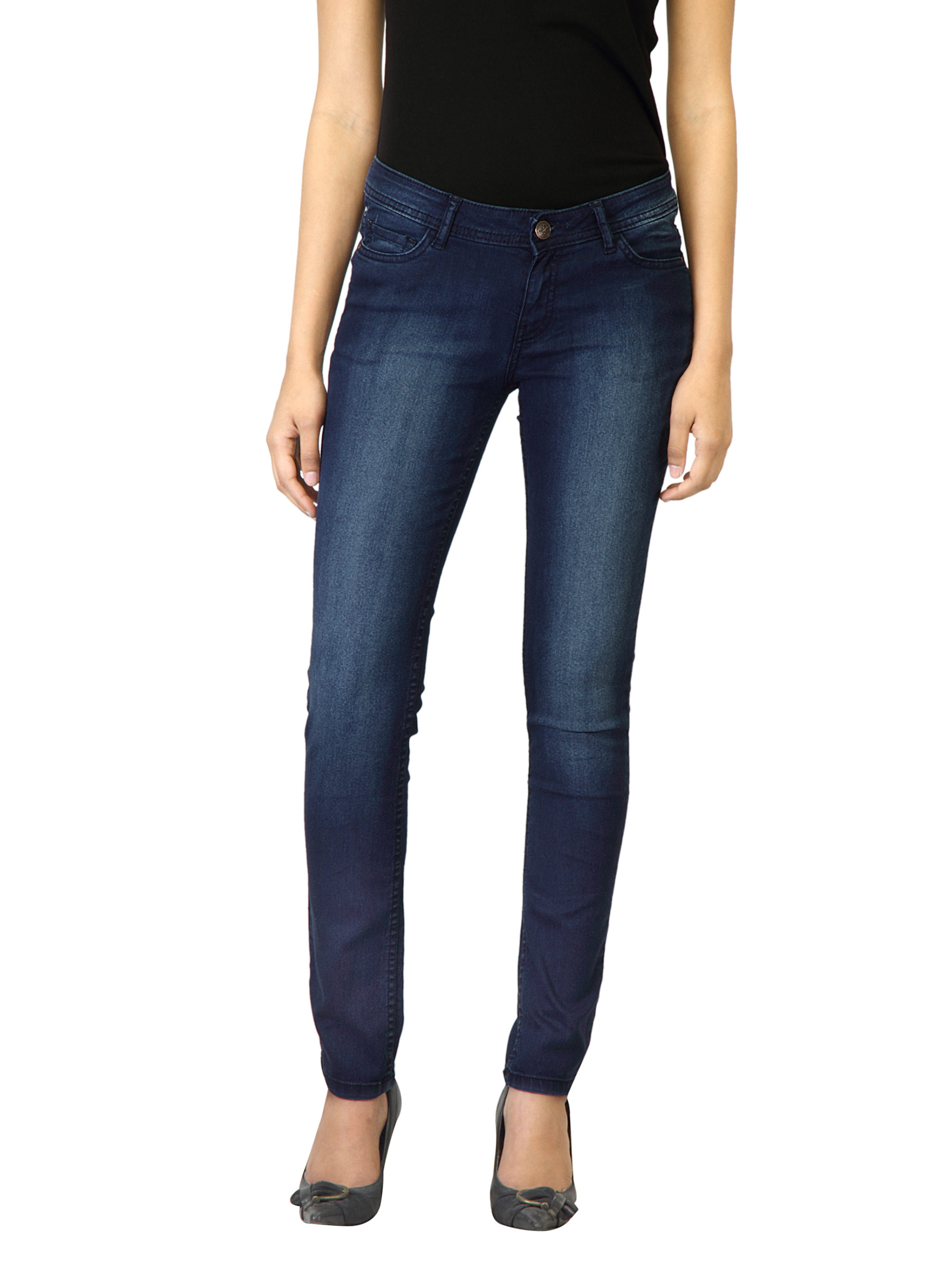 Jealous 21 Women Washed Blue Jeans