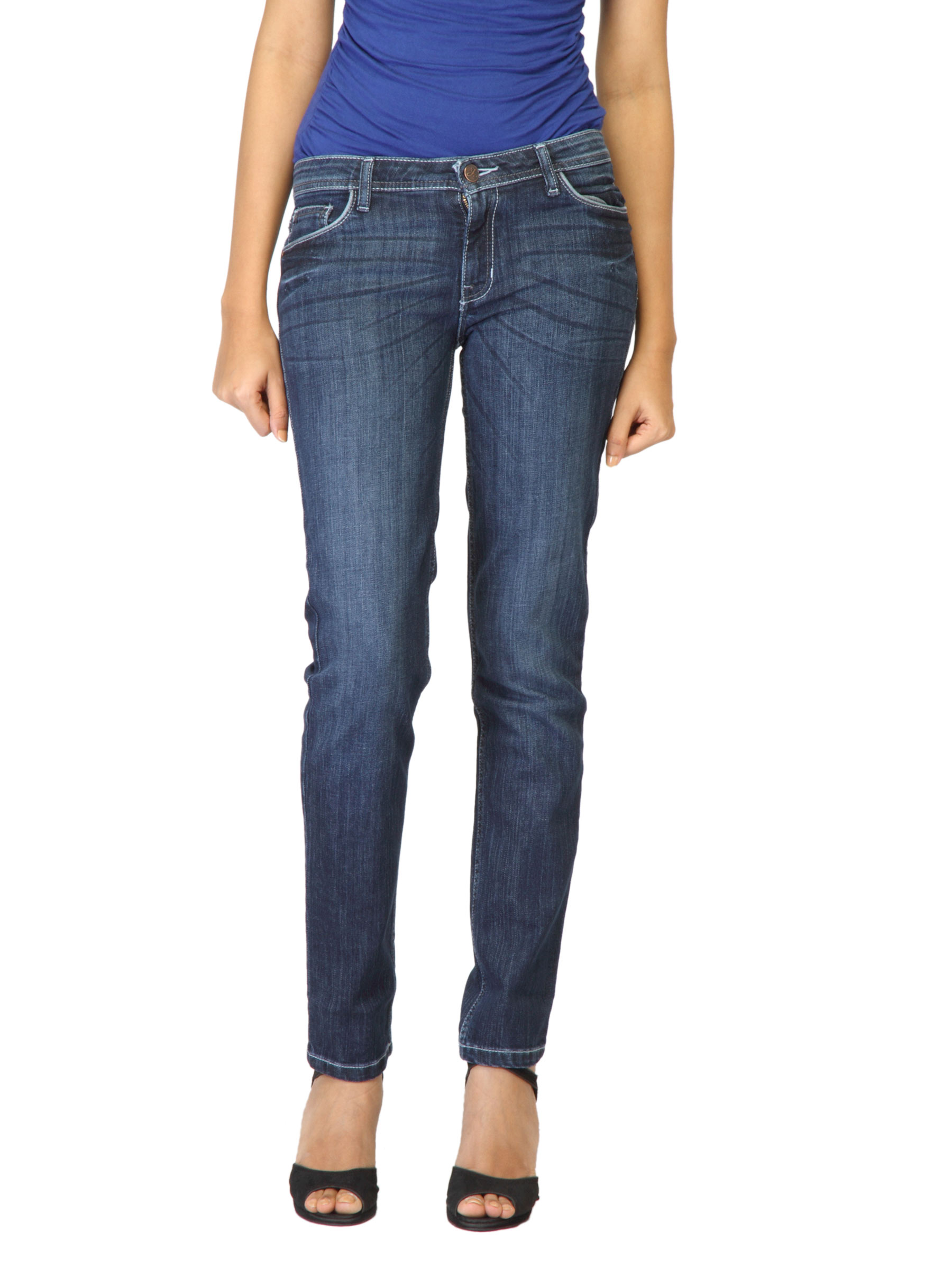 Jealous 21 Women Washed Blue Jeans