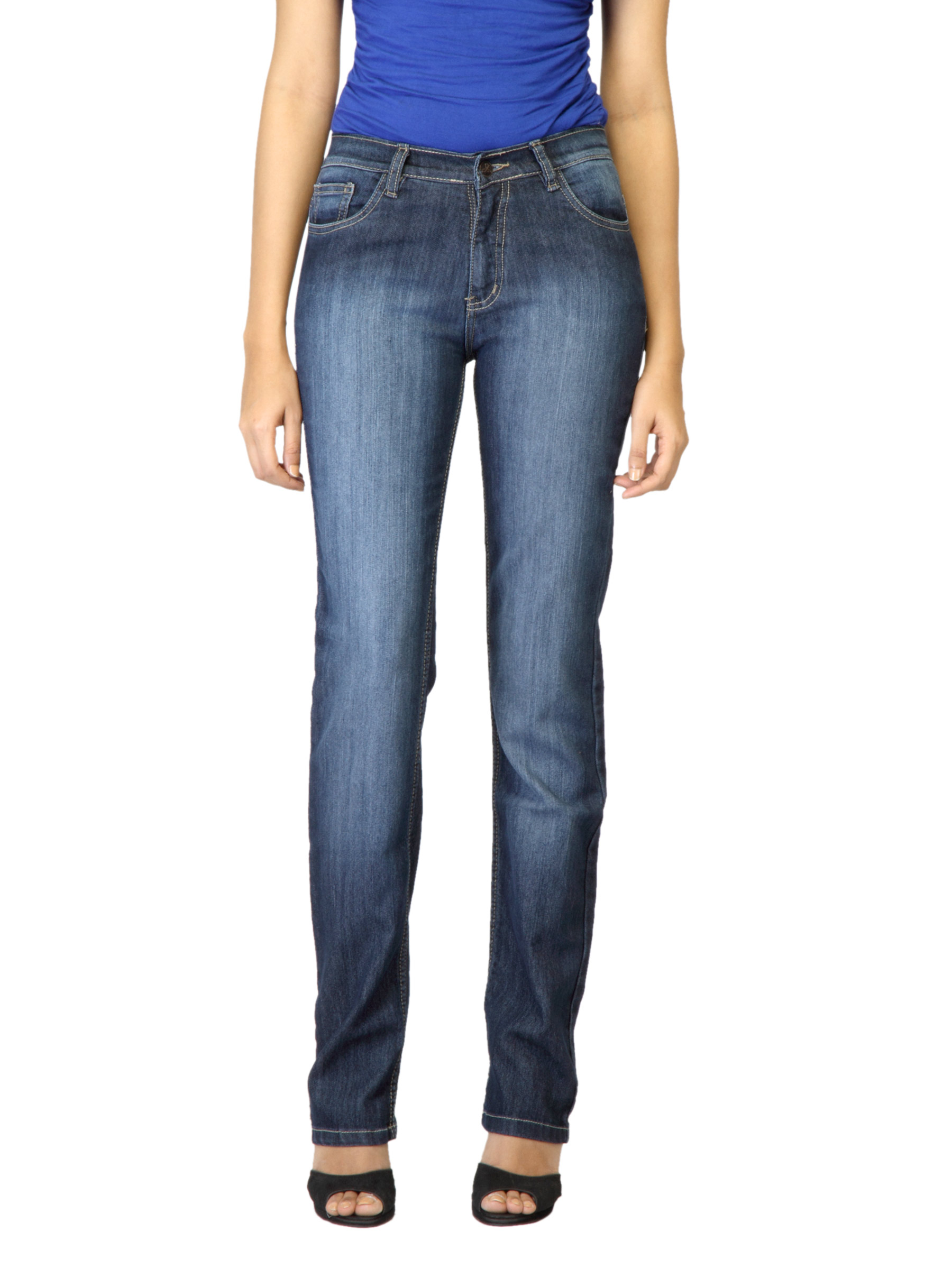 Jealous 21 Women Washed Blue Jeans