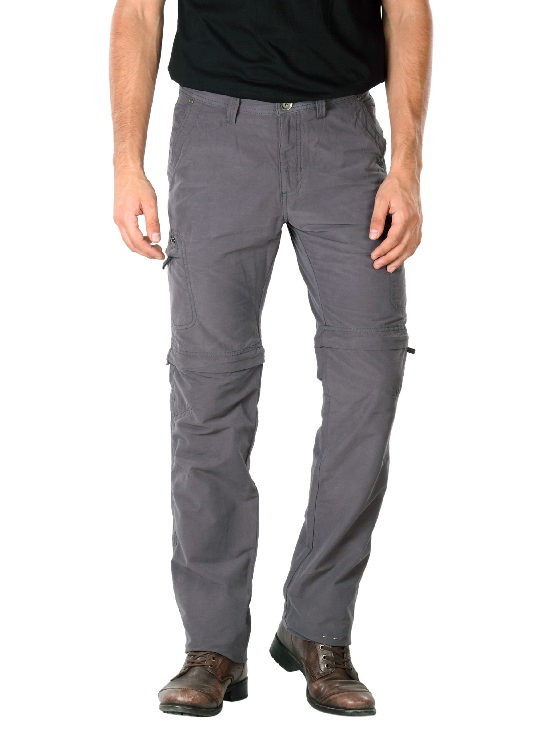 Scullers Men Grey Trousers