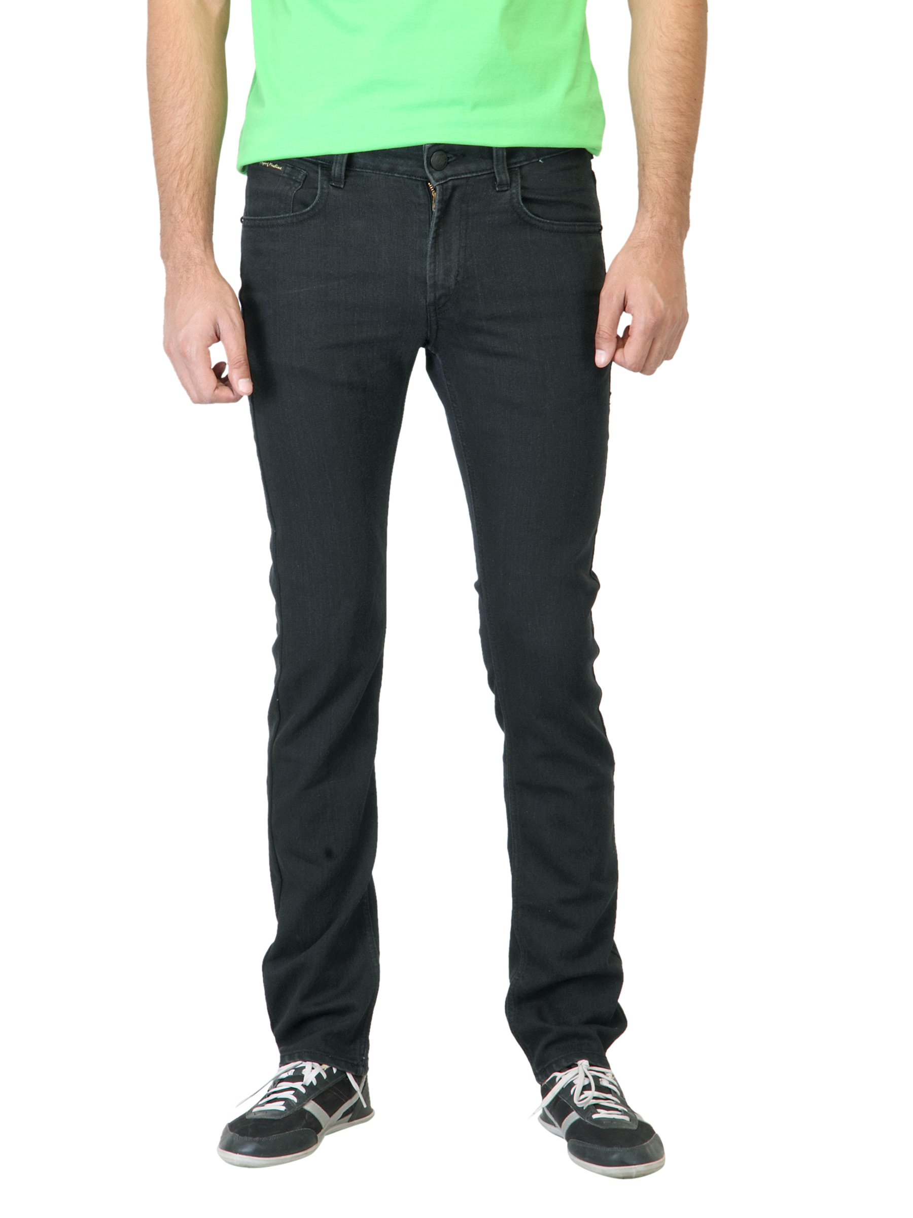 Flying Machine Men Washed Black Jeans