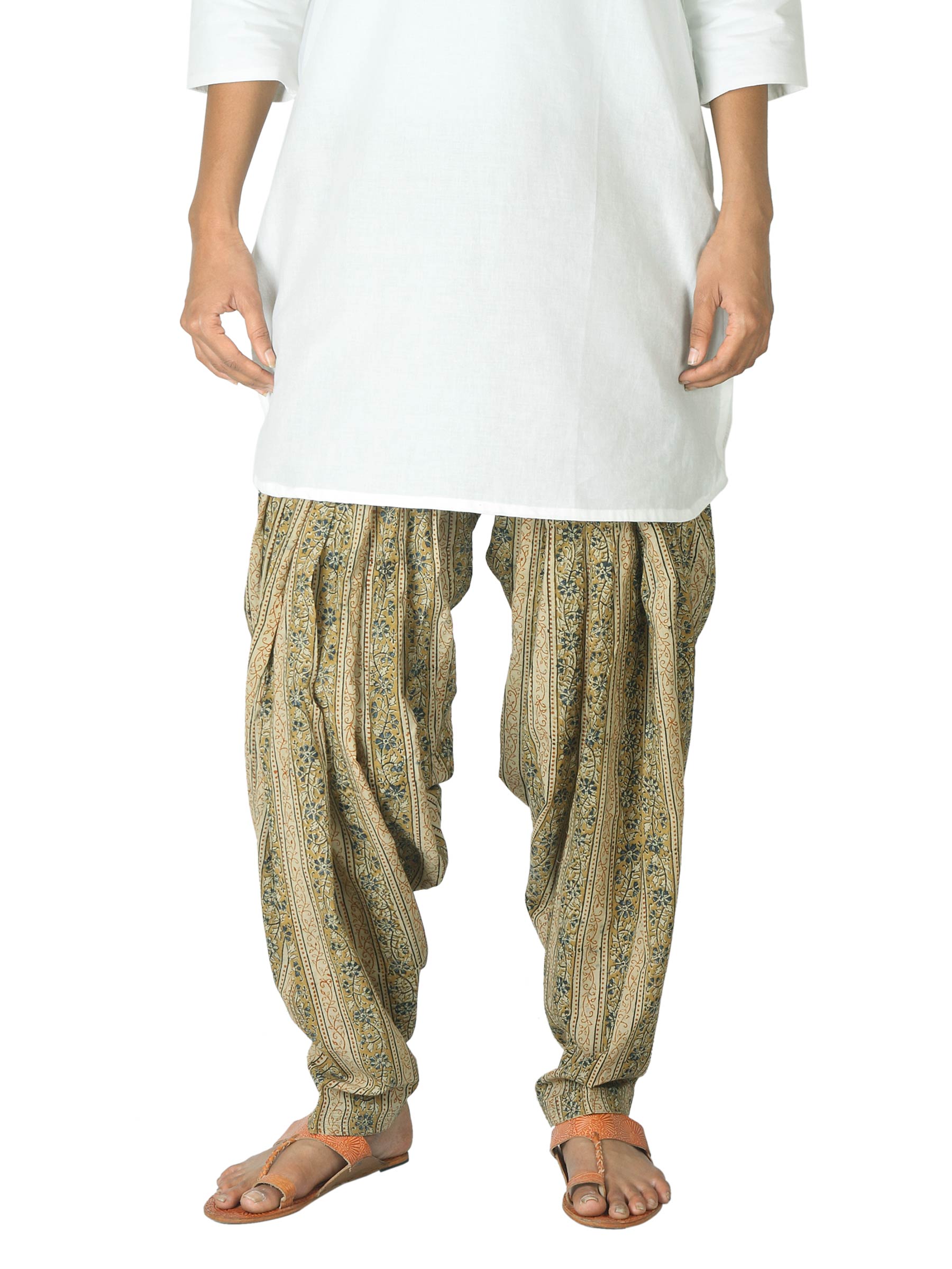 Fabindia Women Mustard Kalamkari Salwar