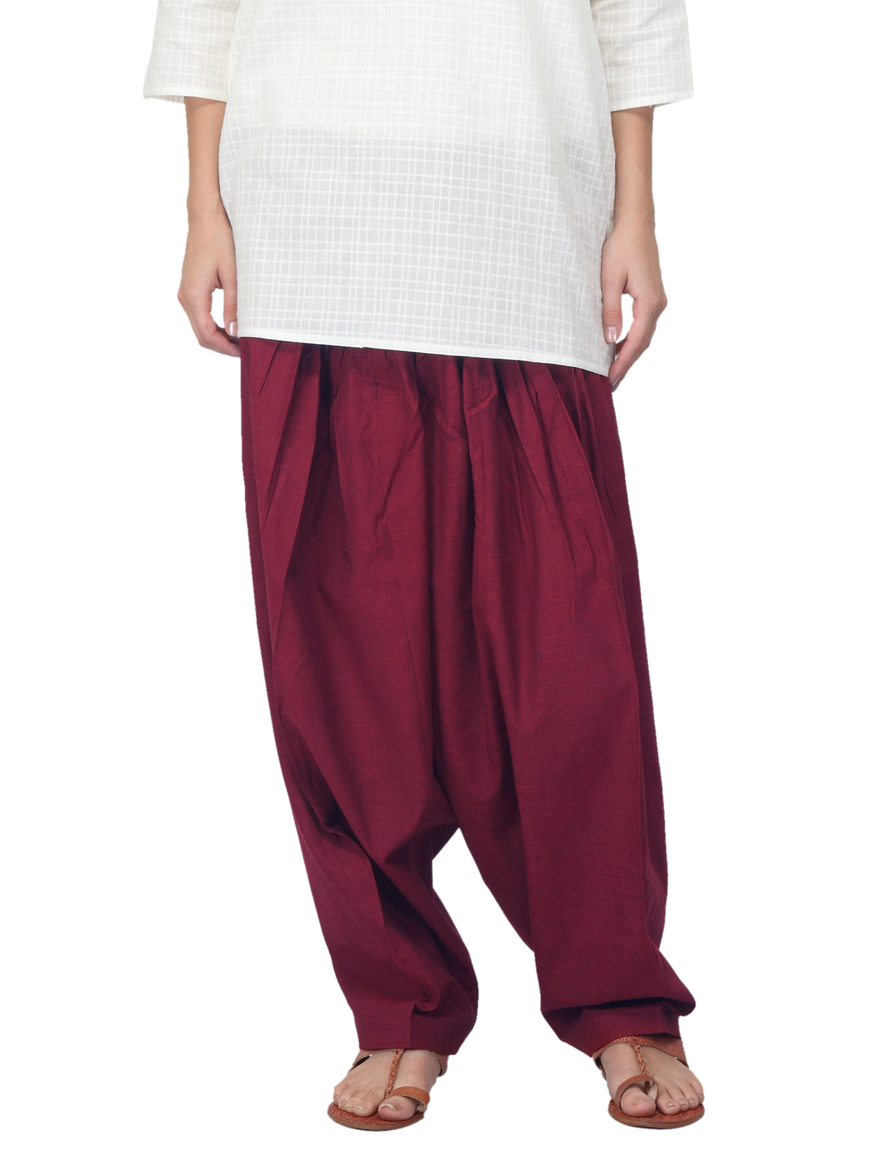Fabindia Women Maroon Salwar