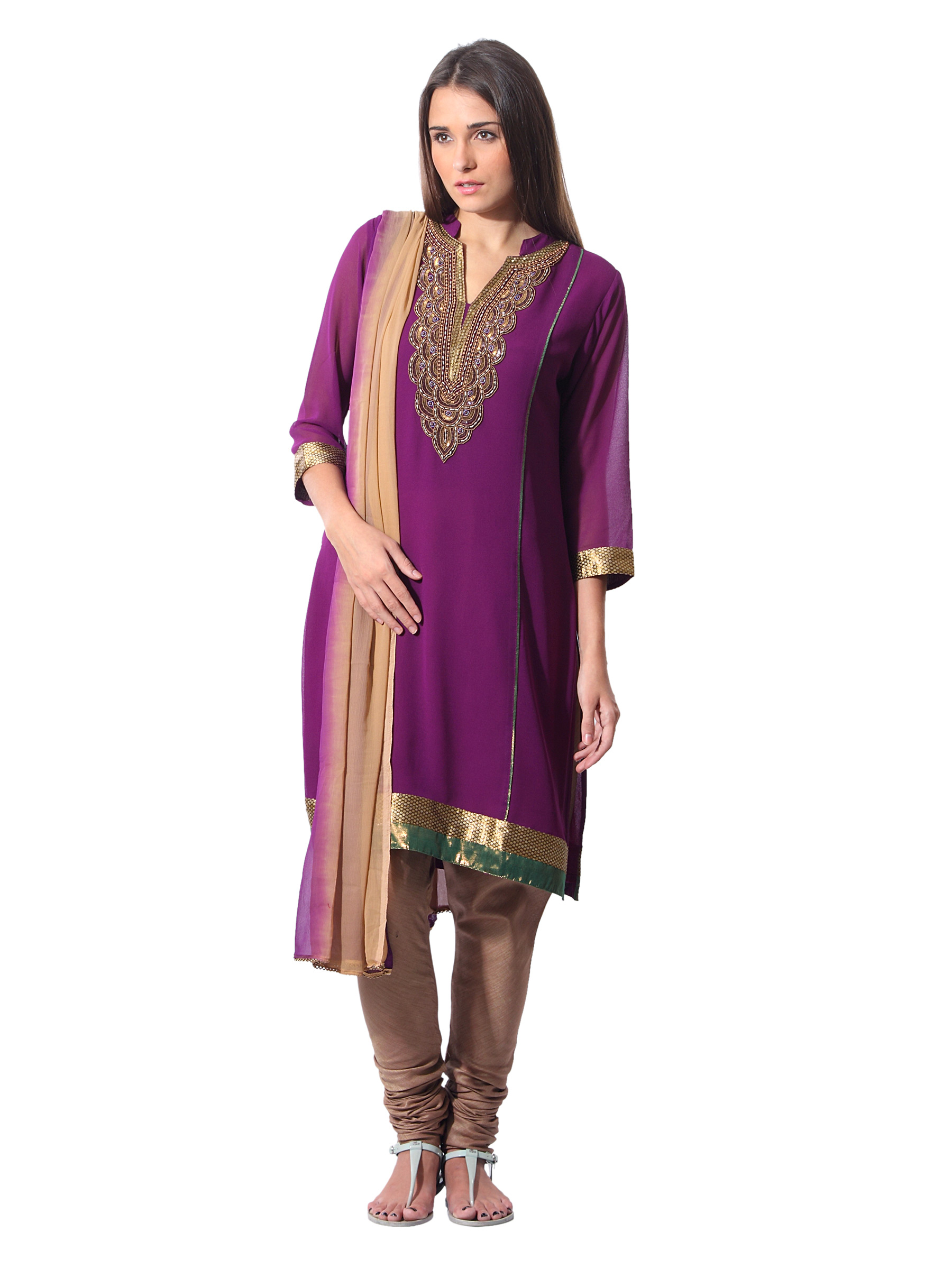 Aneri Women Gypsy Rose Purple Salwar Suit