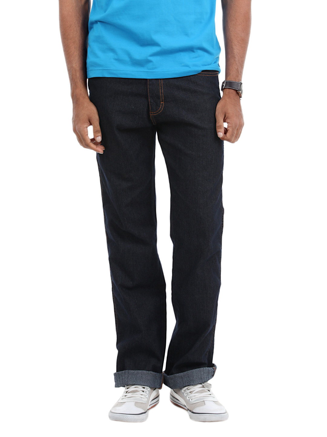 Wrangler Men Navy Blue Texas Jeans