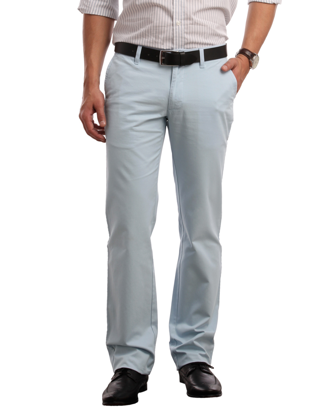 Indian Terrain Men Blue Trousers