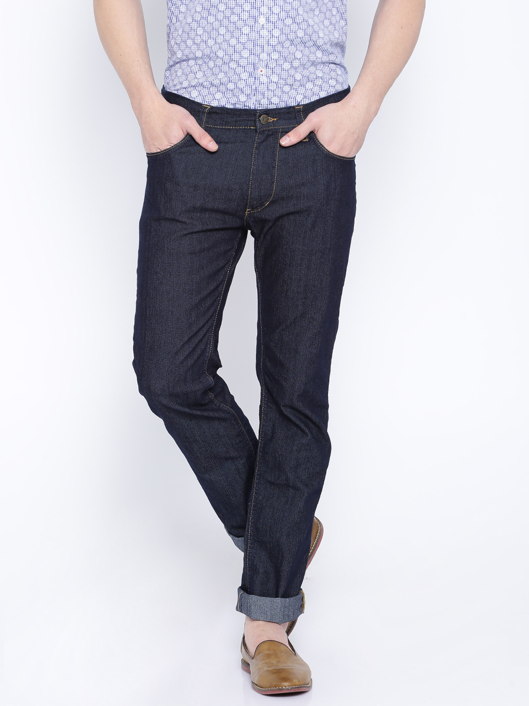 Lee Rinse Navy Blue Slim Fit Jeans