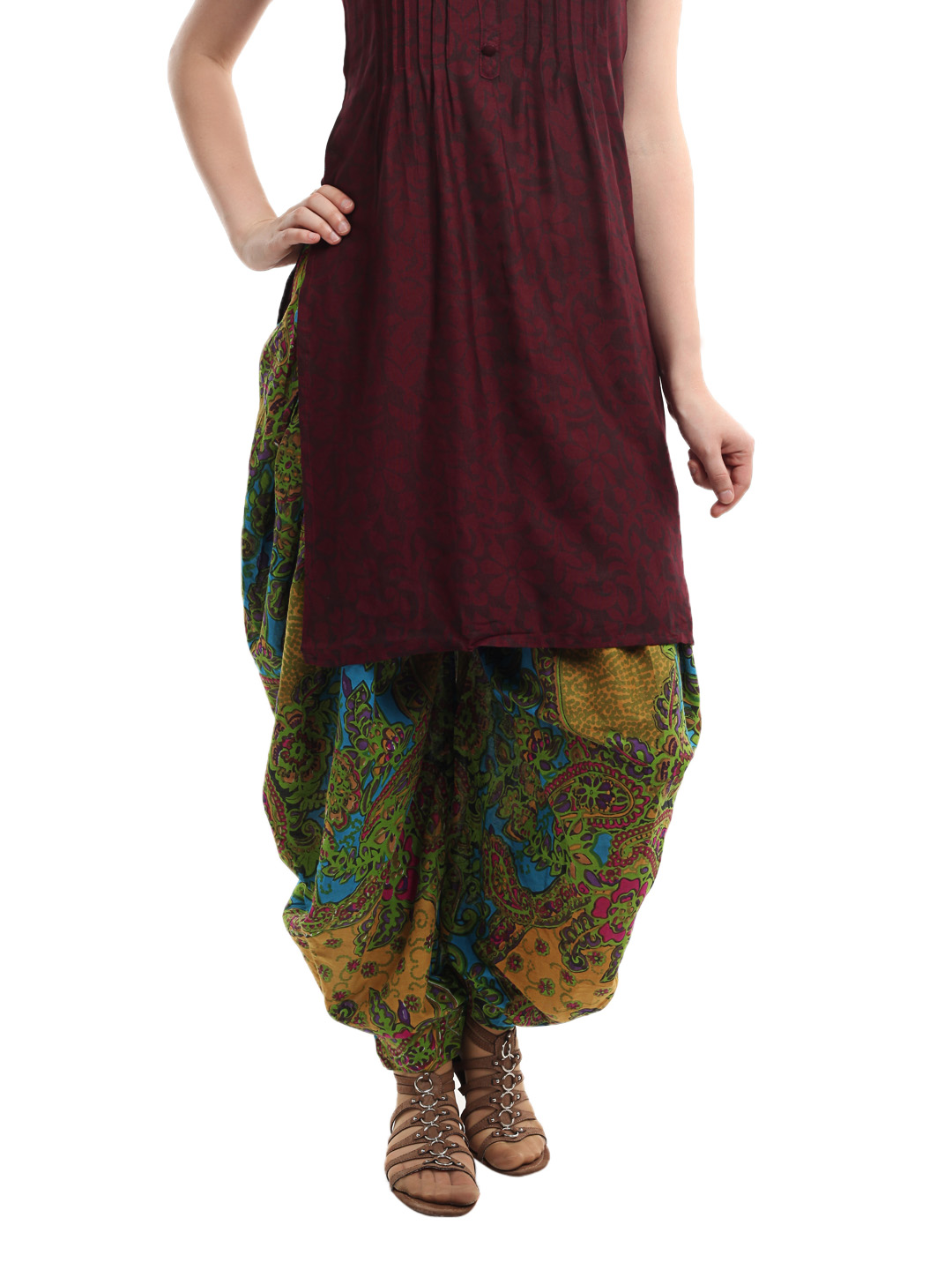 Shree Women Green Jodhpuri Salwar