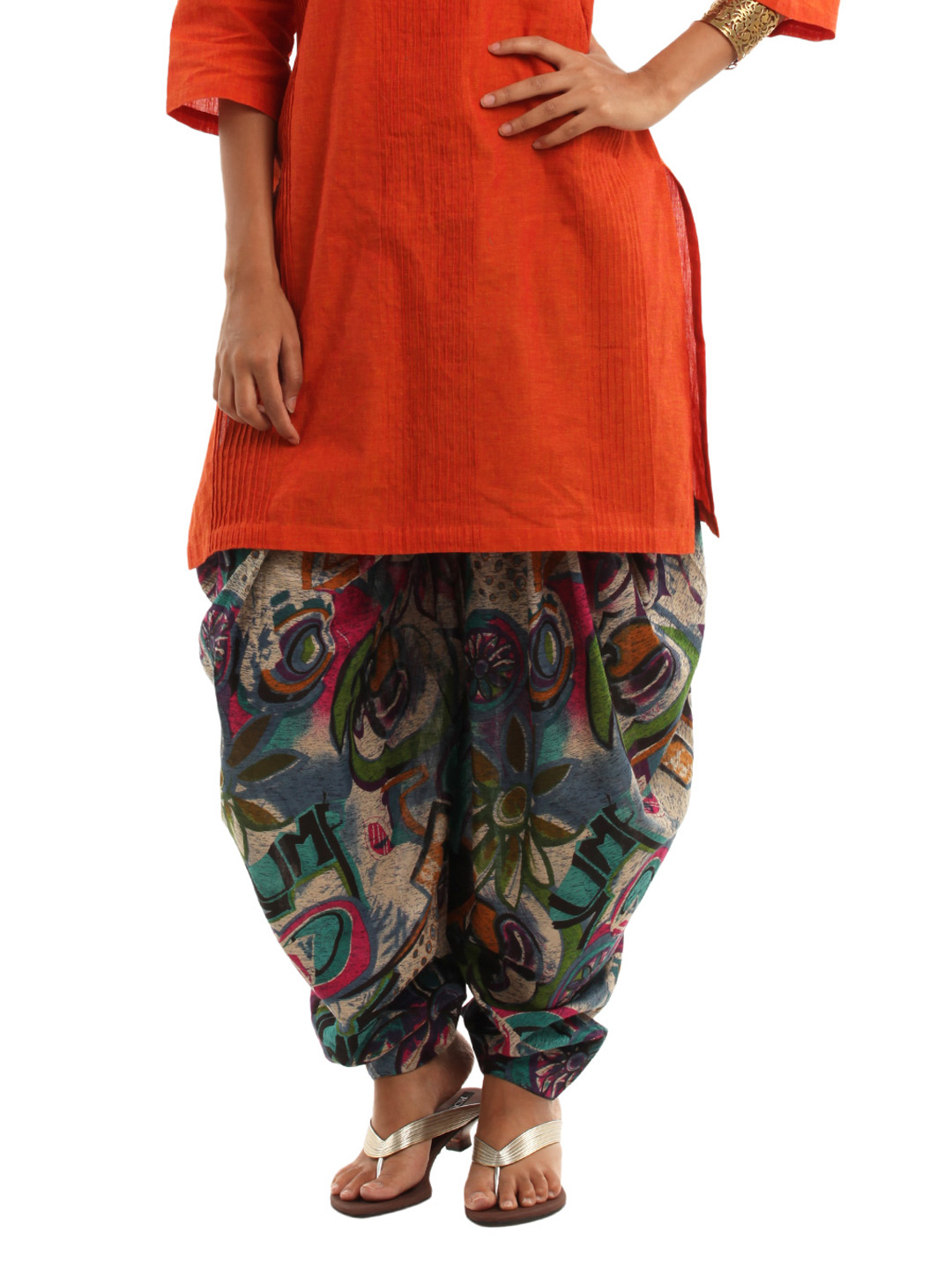 Shree Women Navy Blue & Pink Jodhpuri Salwar