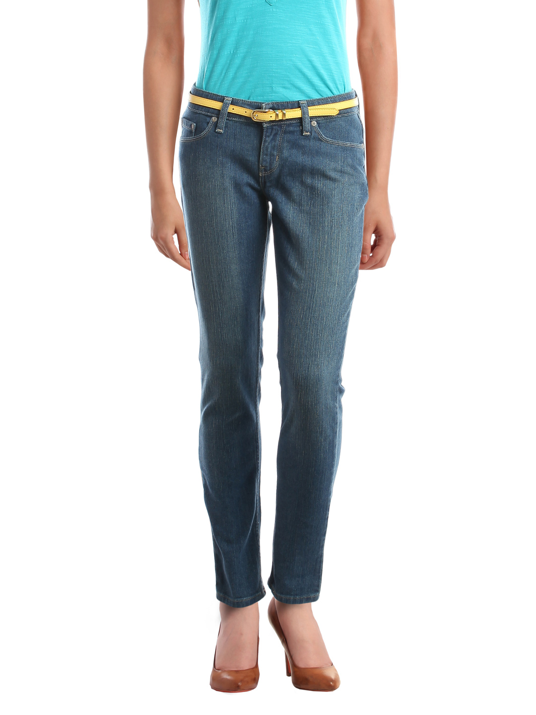 Denizen Women Greenish Blue Jeans