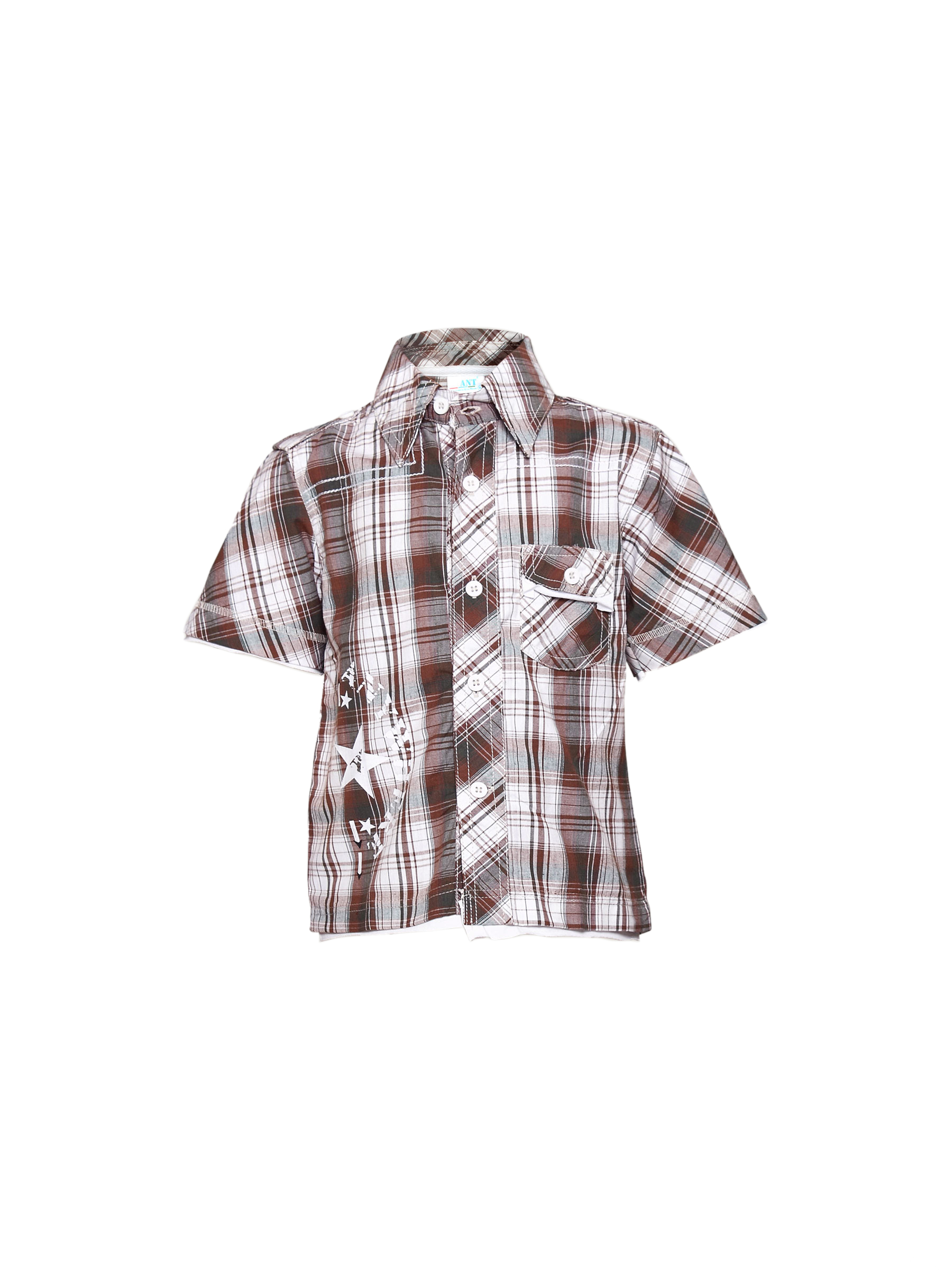 Ant Kids Boys's Anytime Maroon White Kidswear