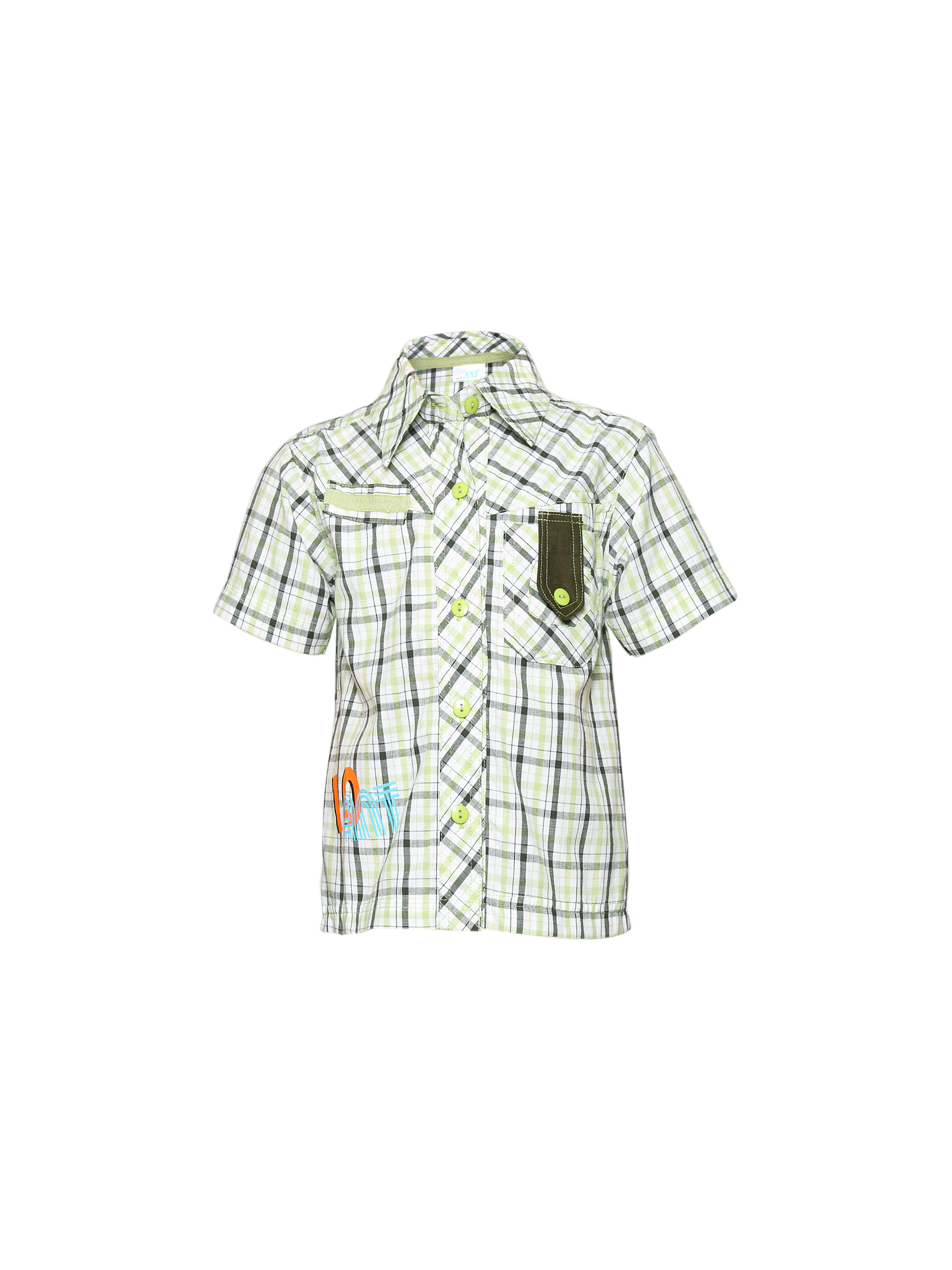 Ant Kids Boy's White Check Kidswear