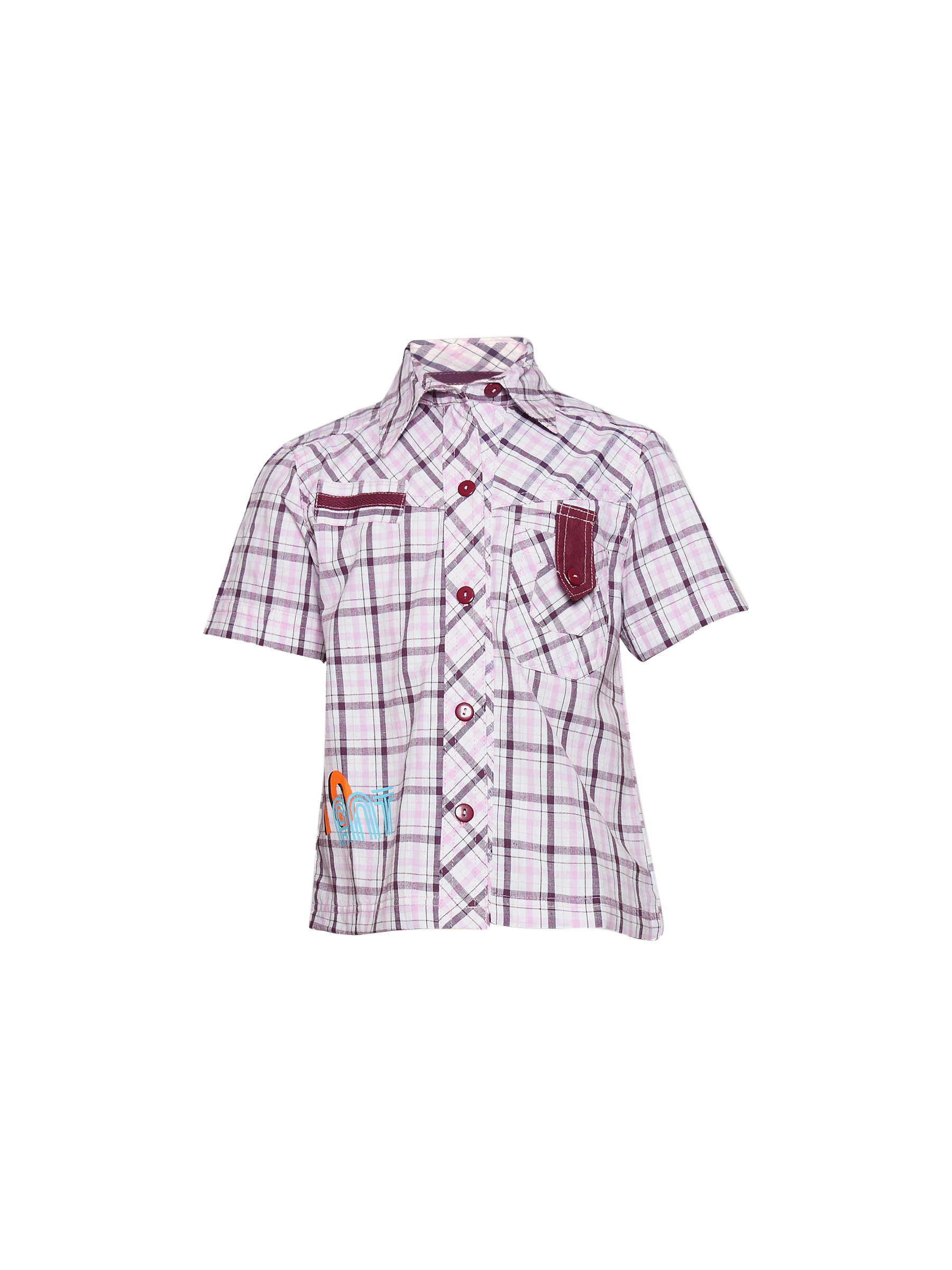 Ant Kids Boy's Pink Check Kidswear