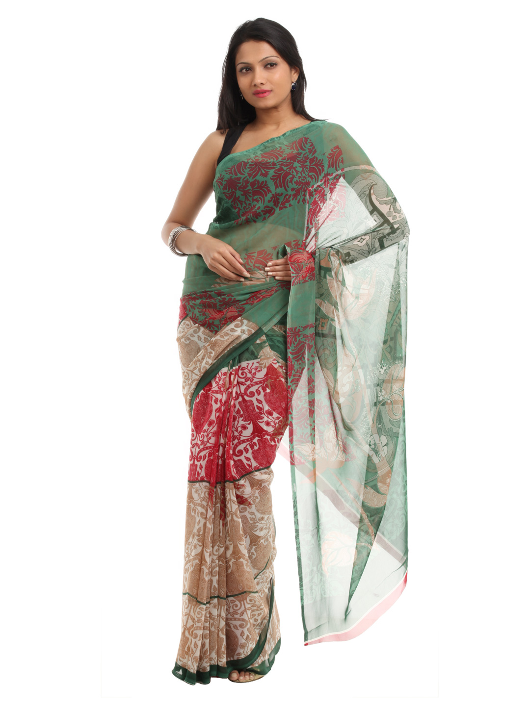 Prafful Multi Coloured Sari