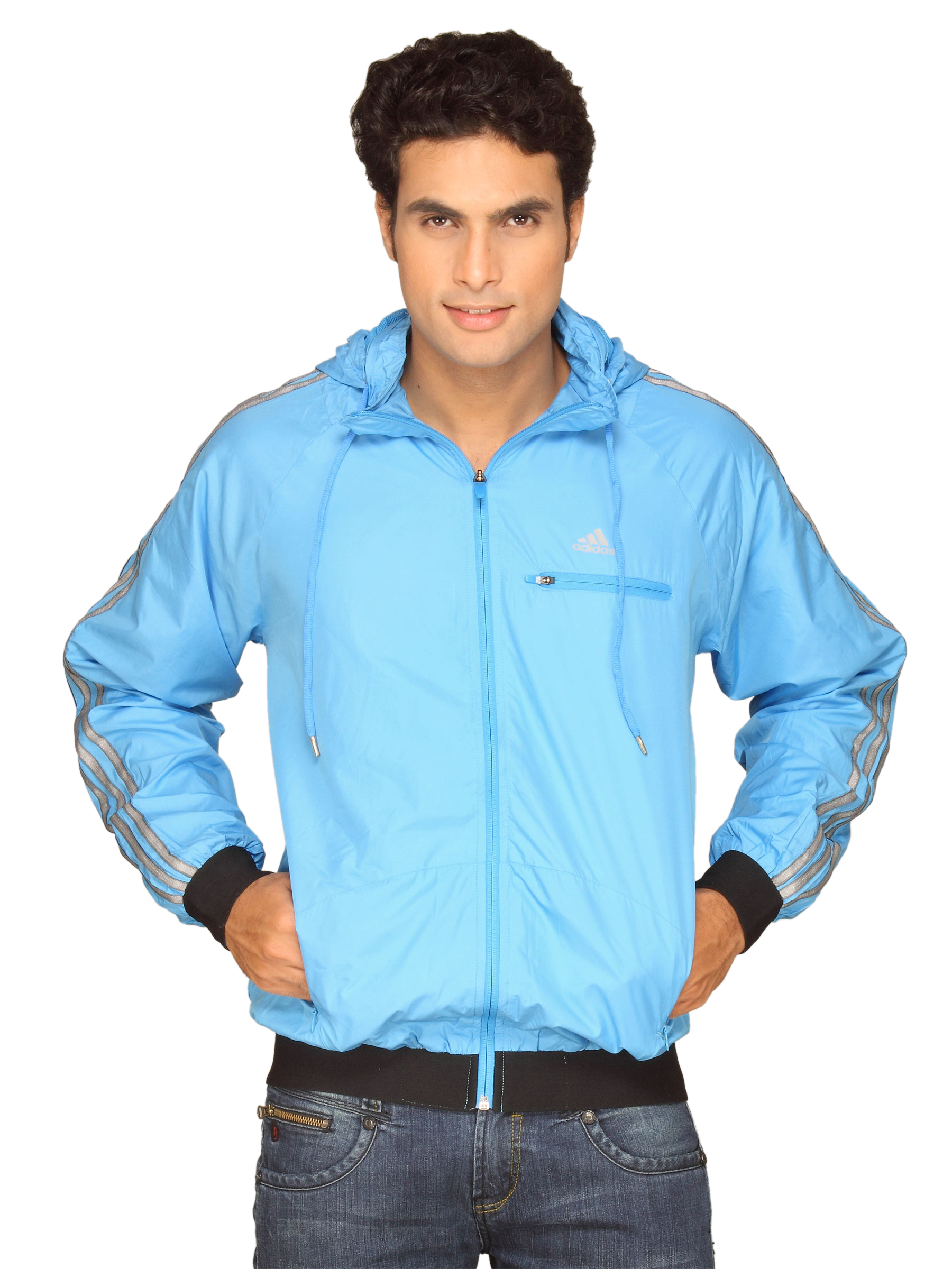 ADIDAS Men Wind Sky Blue Jacket