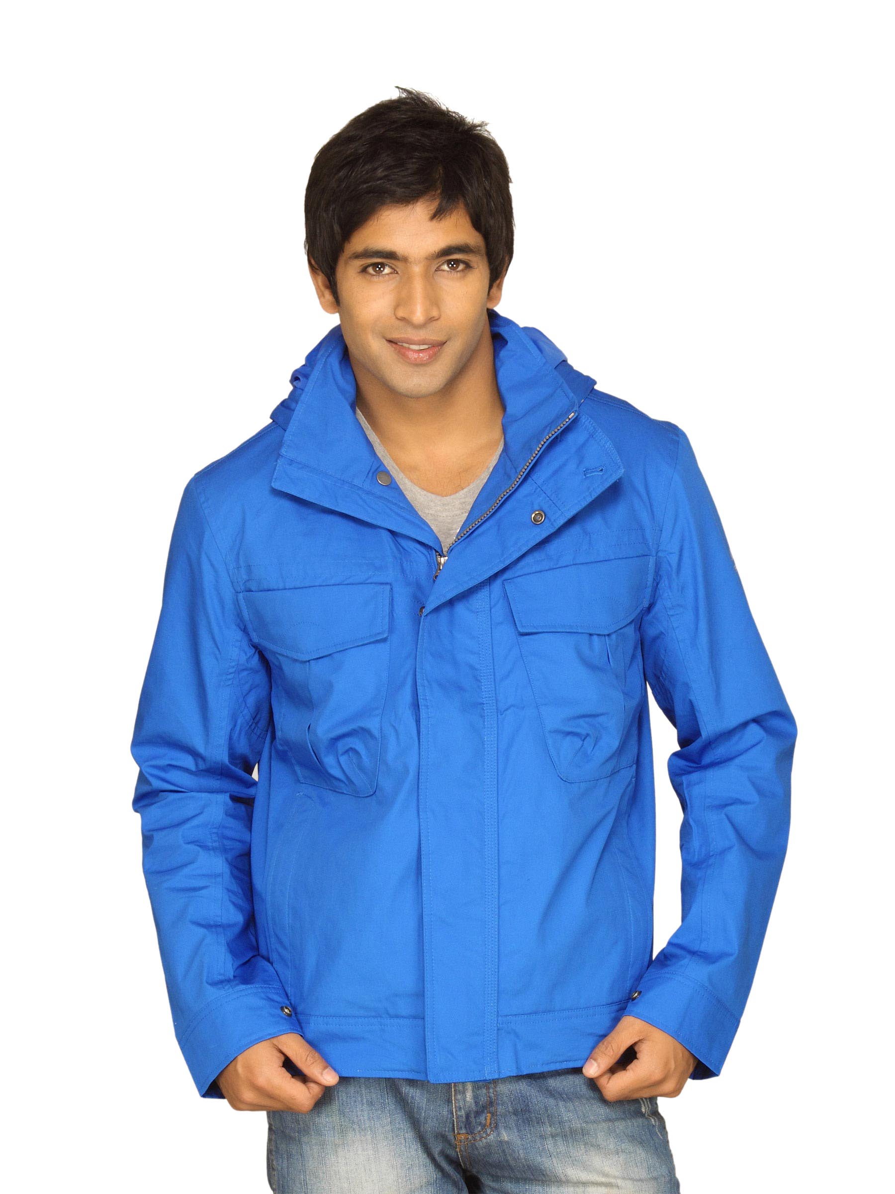 Timberland Men Cargo Stratham Hood Blue Jacket