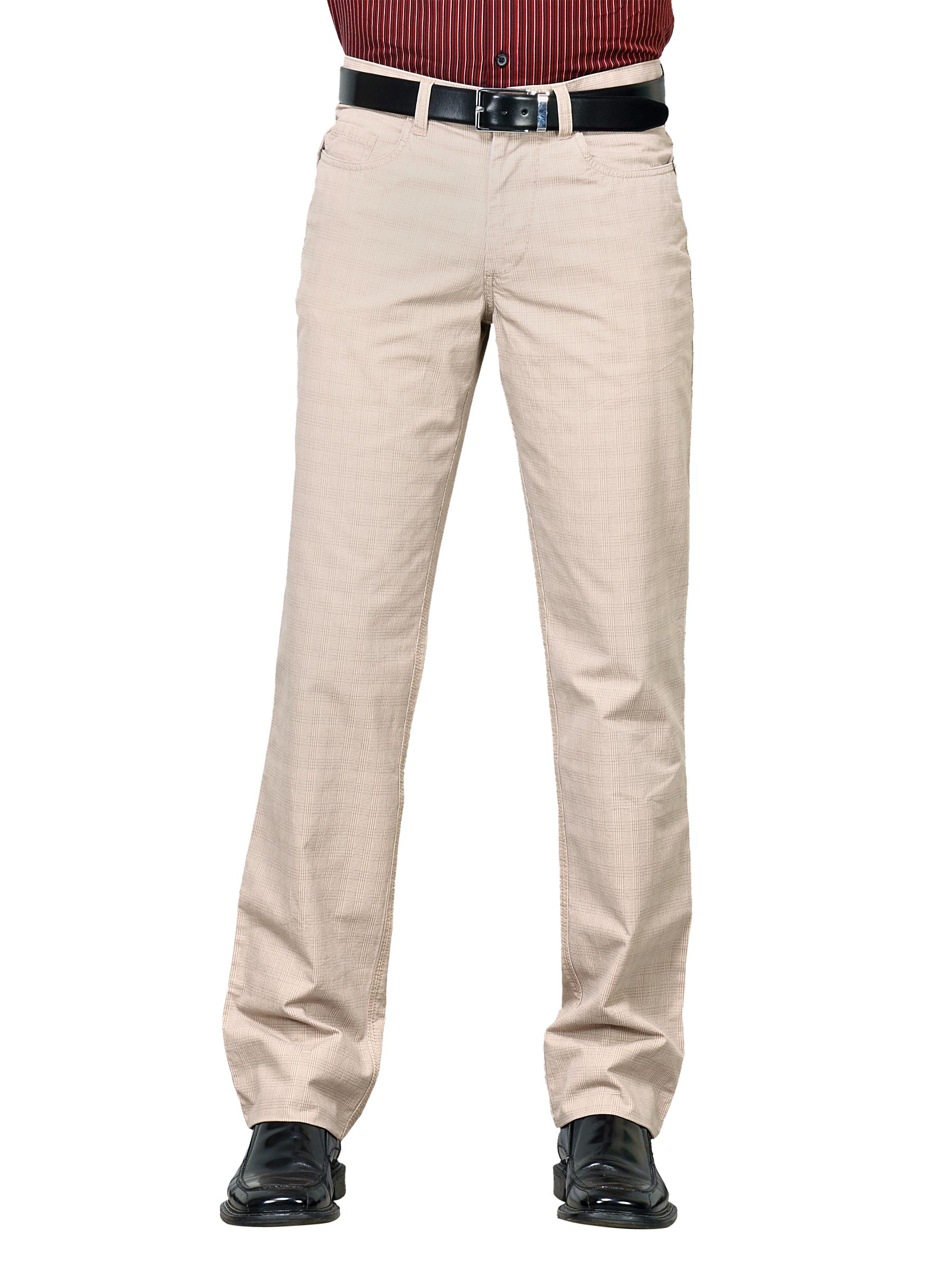 Indigo Nation Men ID Printed Beige Trousers