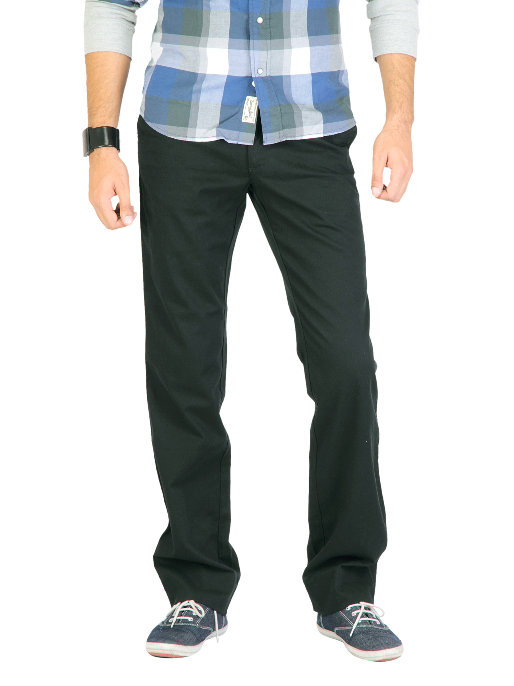 Indian Terrain Men Sid Black Trousers